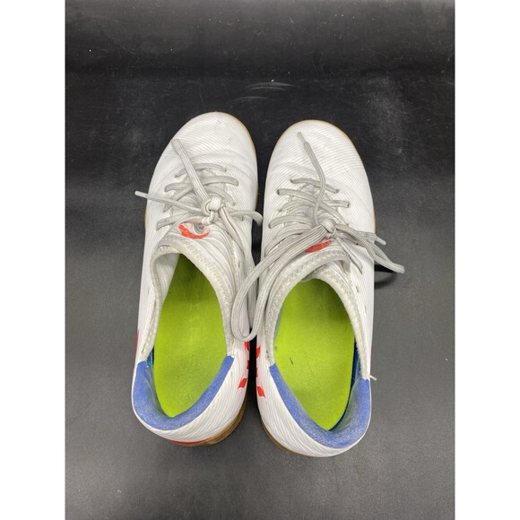 Adidas Mens Size 6 Nemeziz Messi 19.3 Indoor Soccer Cleats White F99932 - Picture 5 of 7